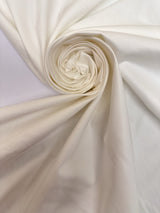 White Viscose Elastane Twill