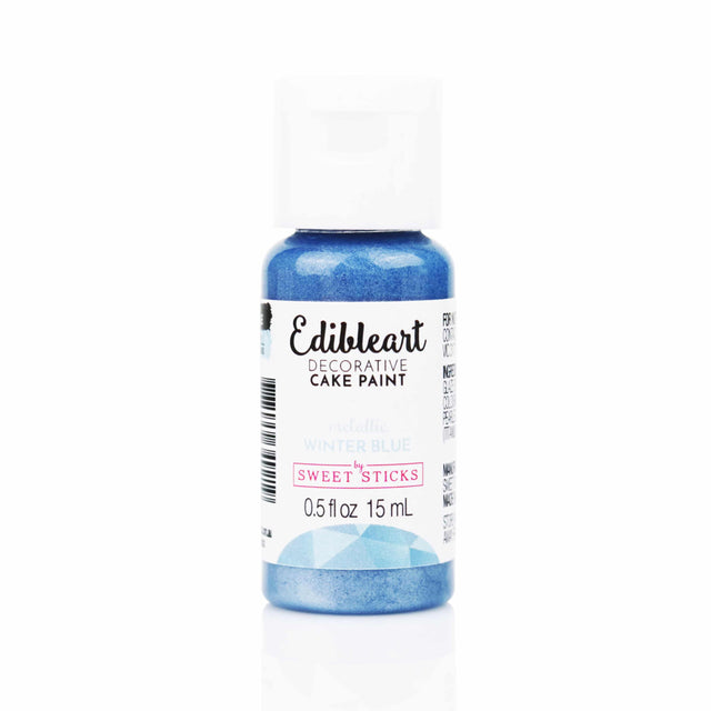 Edible Art Winter Blue Metallic Food Paint, 15ml