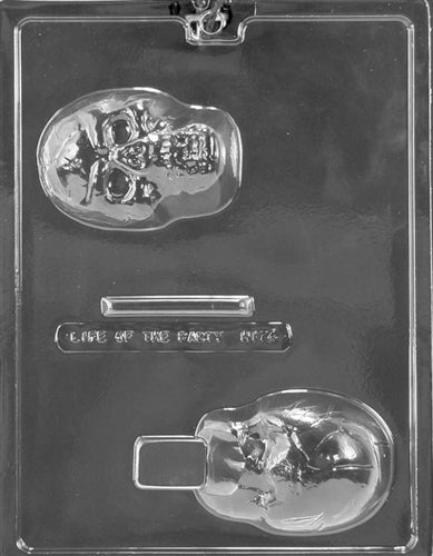 Small 3D Skull Chocolate Mold - LPH174