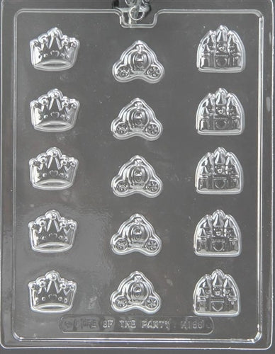 Princess Decos- Crown, Castle, Coach - Chocolate Mold - LPK168