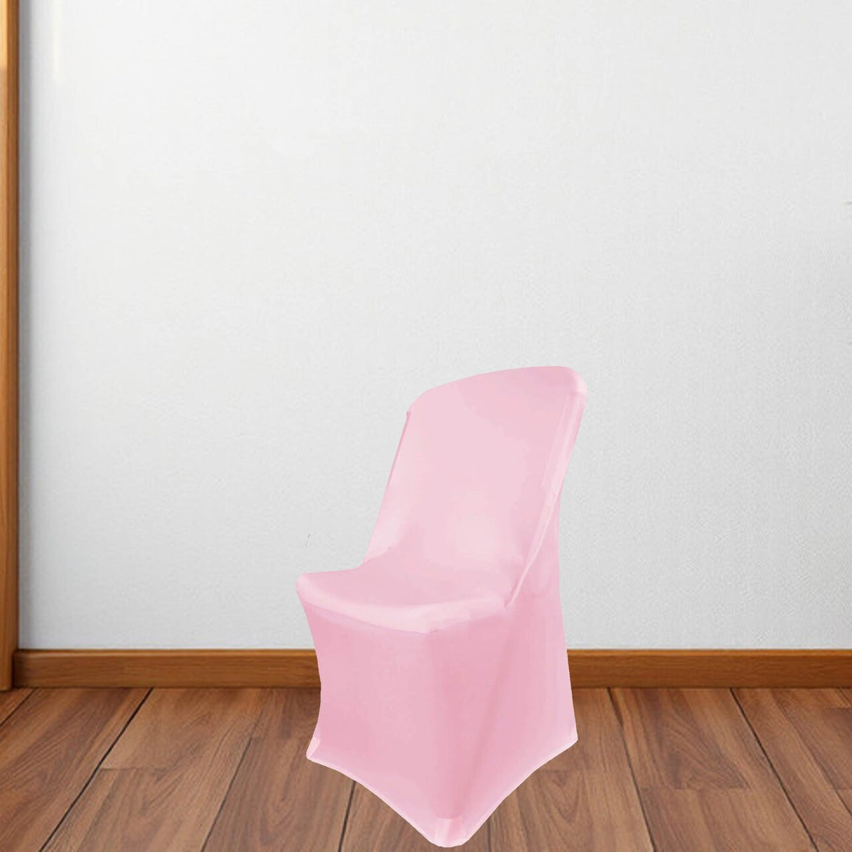 1 Piece Pink Stretch Spandex Chair Cover for Lifetime Folding Chair Durable & Machine Washable