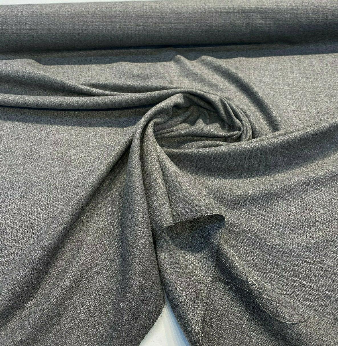 Zenith Charcoal Gray Belgian Upholstery Drapery Fabric - Charcoal Gray, 59" Width (1 Yard)