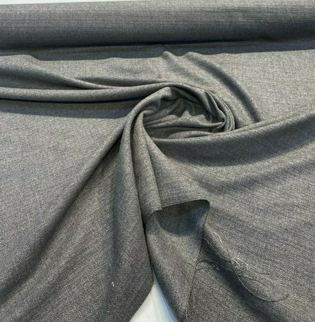 Zenith Charcoal Gray Belgian Upholstery Drapery Fabric - Charcoal Gray, 59" Width (1 Yard)