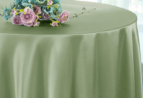Smooth Satin Square Table Overlay – Elegant Finish