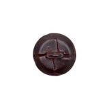 Antique Leather Shank Back Button - 24L/15mm