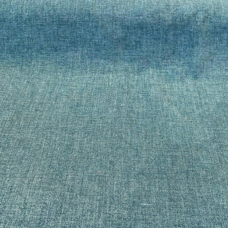 Mitchelle Soft Chenille Upholstery Fabric - Teal Ocean Heathered Solid, 54" Width (1 Yard)