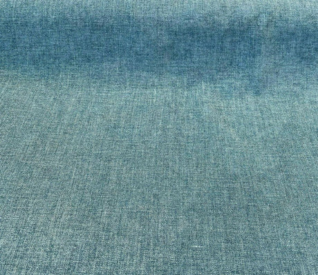 Mitchelle Soft Chenille Upholstery Fabric - Teal Ocean Heathered Solid, 54" Width (1 Yard)
