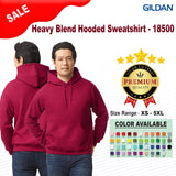 Gildan® Heavy Blend Hooded Long Sleeve Sweatshirt