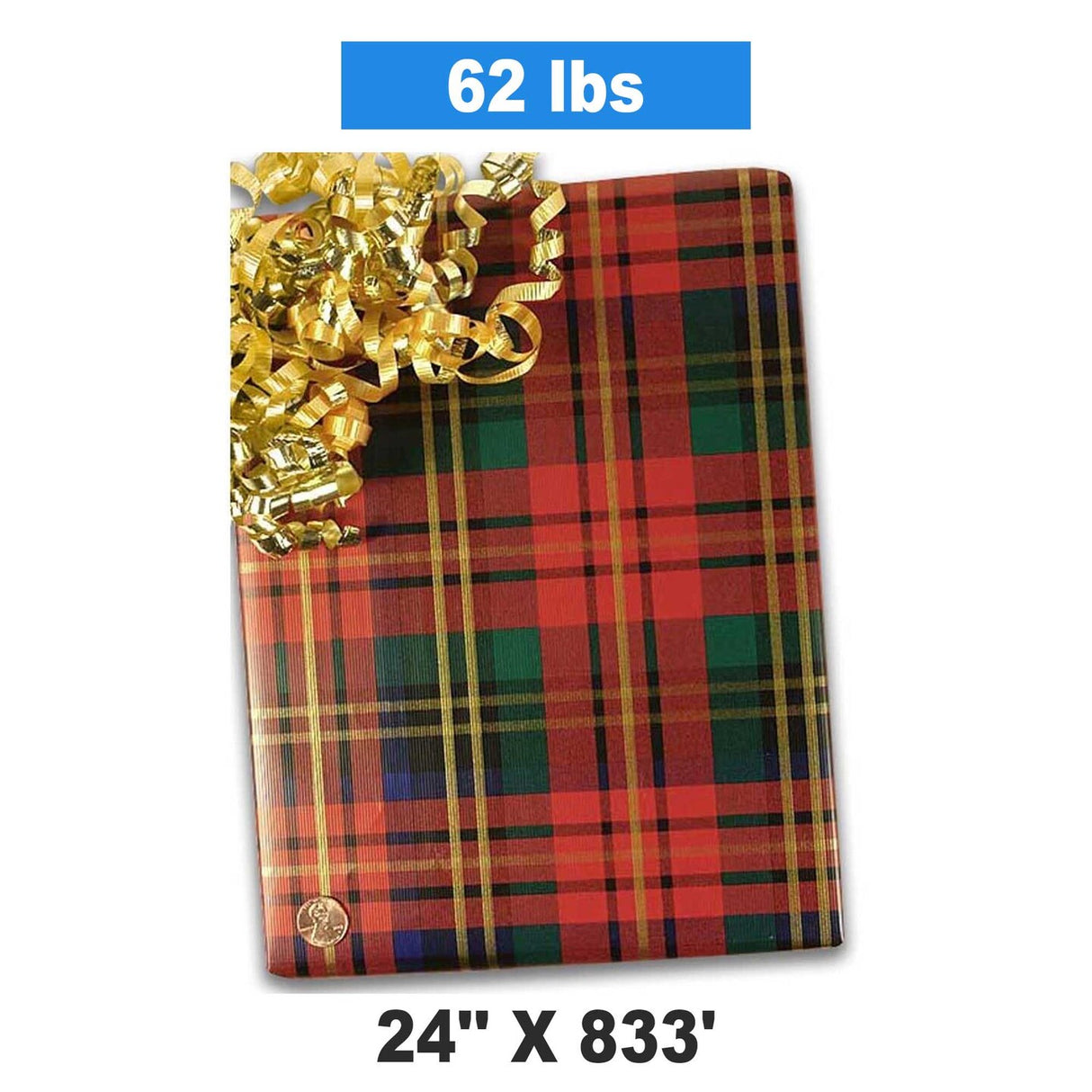 Plaid Christmas Wrapping Paper Lindsay Plaid 24''×833'