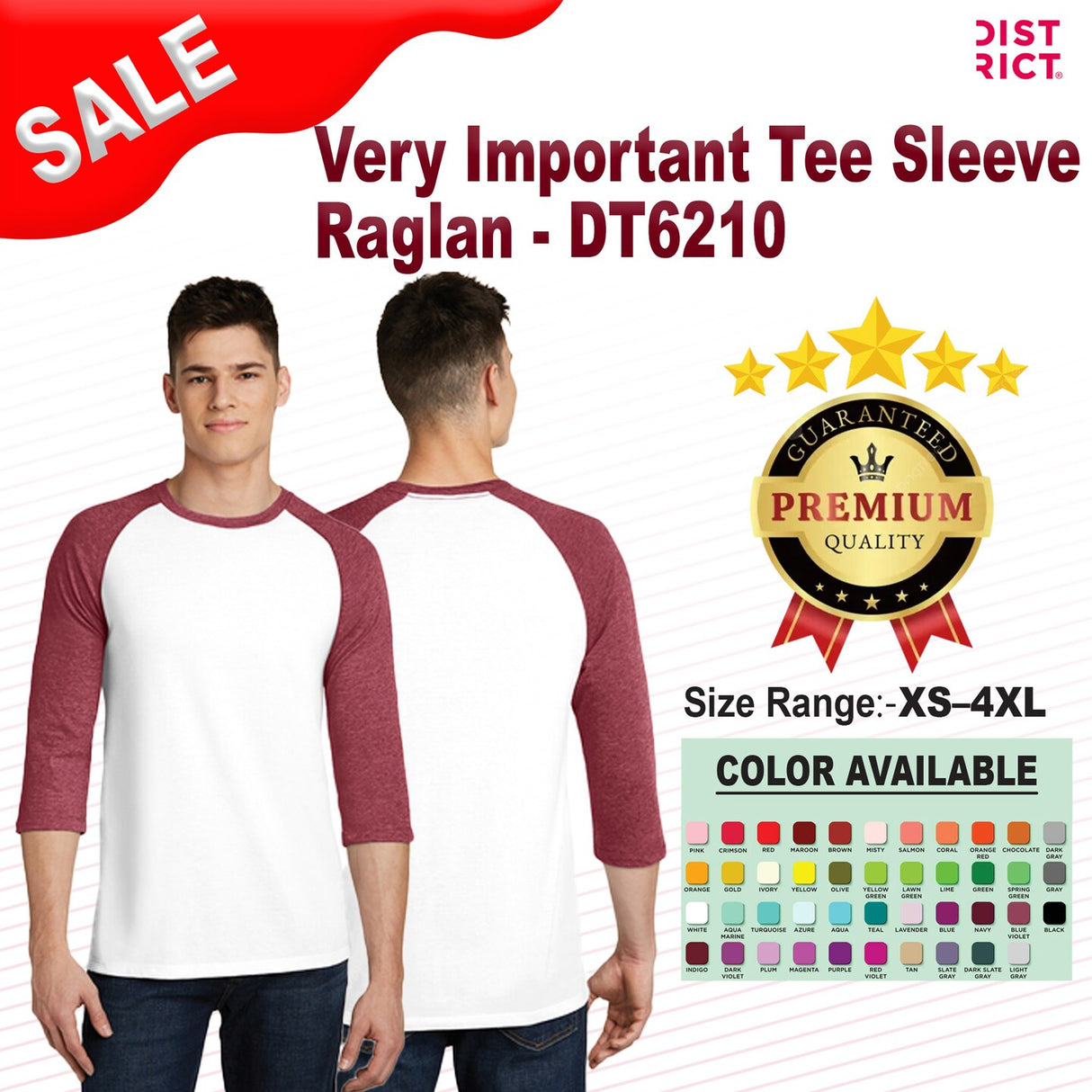 District® Very Important Tee Sleeve Raglan