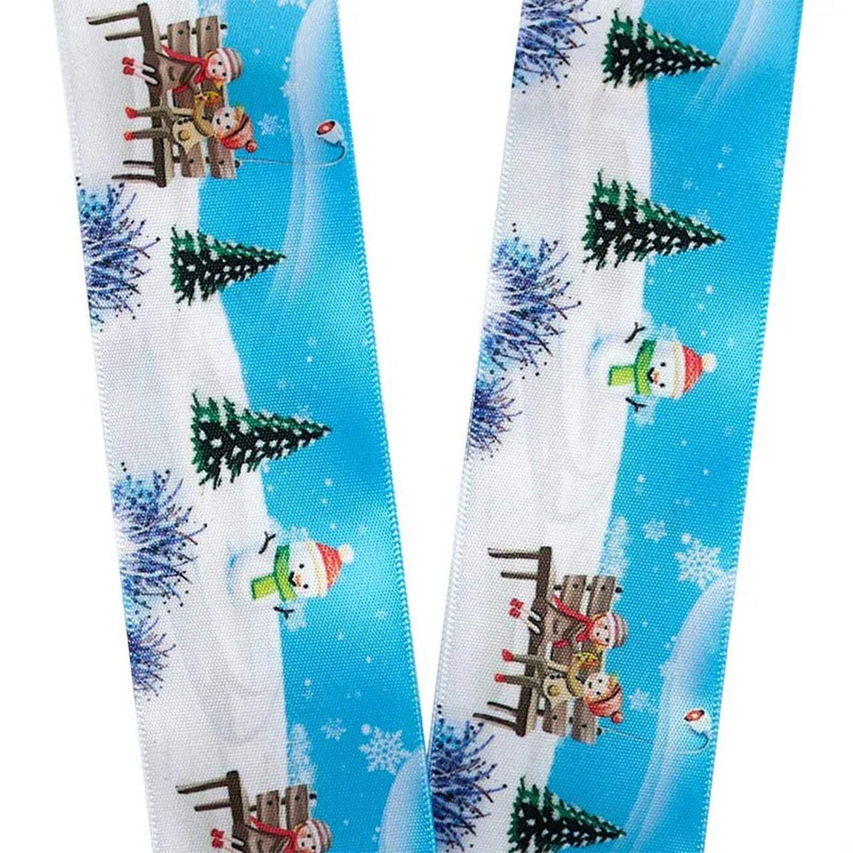 Christmas Scene Satin Ribbon 2.5" x 10 Yards