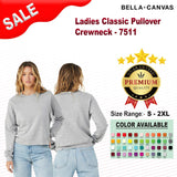 Bella + Canvas® Ladies Classic Pullover Crewneck Sweatshirt