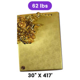 Gold Texture Embossed Metallic Wrapping Paper 30" x 417" Roll