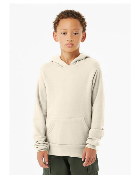 Bella + Canvas® Youth Sponge Fleece Pullover Long Sleeve Hooded Sweatshirt