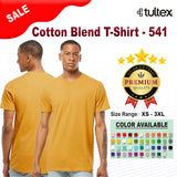 Tultex® Cotton Blend Crewneck Short Sleeve T-Shirt