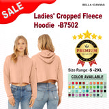 BELLA+CANVAS® Women’s Cropped Fleece Hoodie Sweatshirt