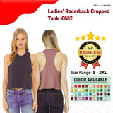 Bella + Canvas® Ladies Racerback Cropped Tank