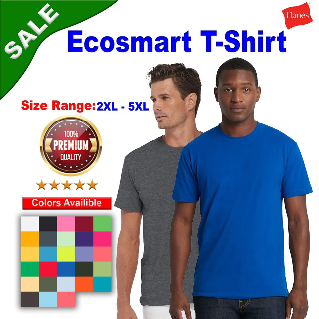 Hanes® Ecosmart Crewneck Short Sleeve T-Shirt