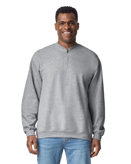 Gildan Softstyle Fleece Quarter Zip Sweatshirt - Midweight Unisex