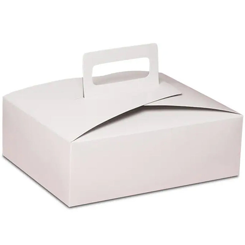Reusable Flat Take Out Box with Handle 9" x 7" x 3"