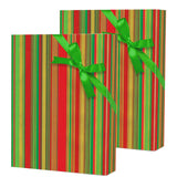 26"x 833' Striped Christmas Wrapping Papers for Bigger Gifts