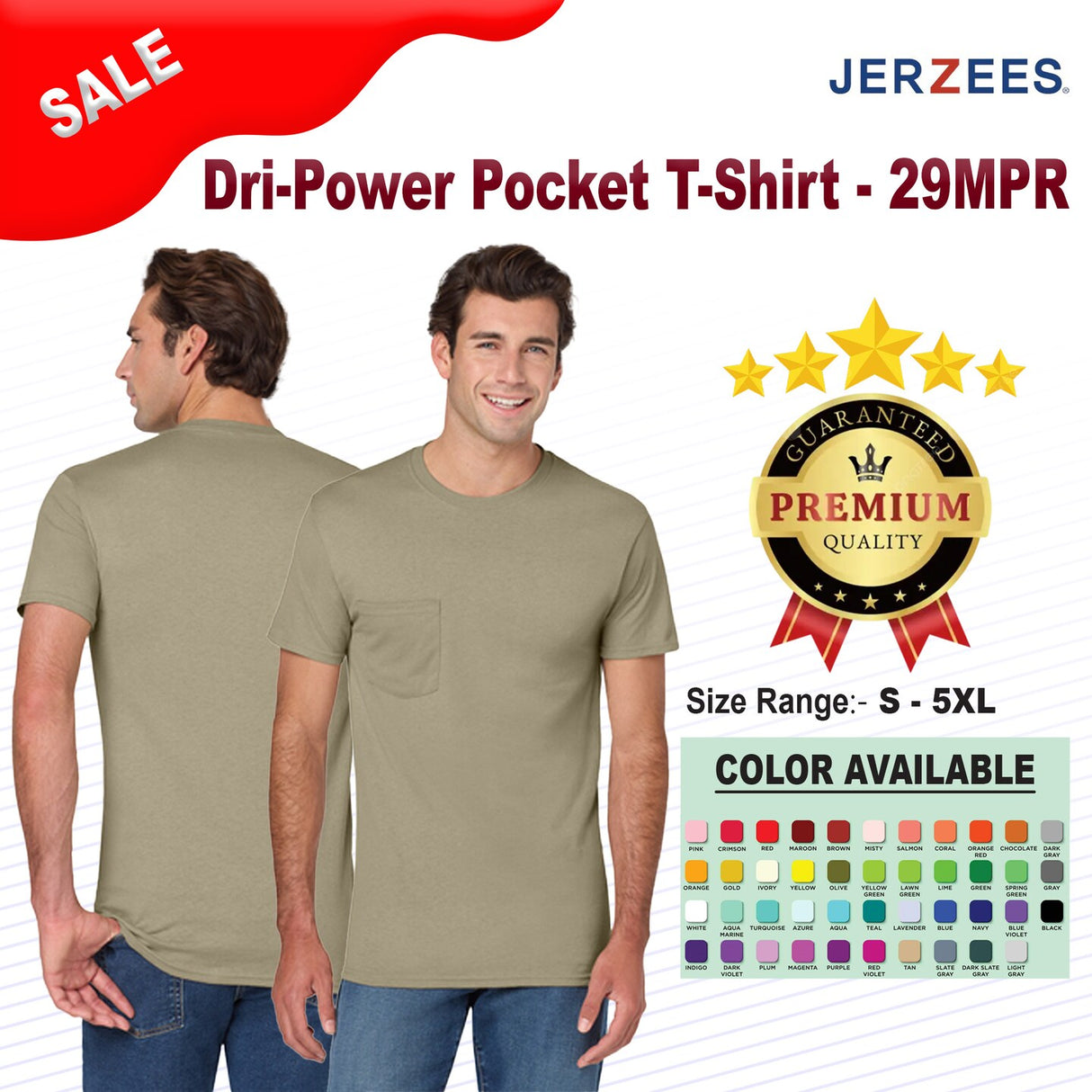 Jerzees® Dri-Power Pocket T-Shirt