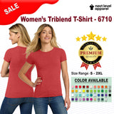 Next Level® Women's Crewneck Tri-Blend Short Sleeve T-Shirt