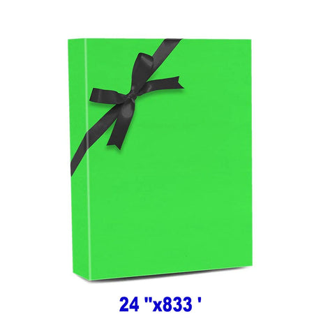 Vibrant Solid Gift Wrap 24" x 833' 60 lbs for Eye Catching Gifts