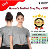 Next Level® Women's Short Sleev Crewneck Festival Crop Top