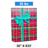 Plaid Christmas Wrapping Paper Tartan 30 ''x833 '