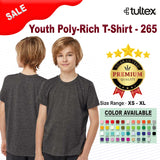 Tultex® Crewneck Short Sleeve Youth Poly-Rich T-Shirt