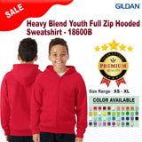 Gildan® Heavy Blend Youth Full-Zip Hooded Sweatshirt