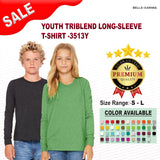 Bella + Canvas® Youth Triblend Long-Sleeve T-Shirt