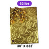 Embossed Metallic Wrapping Paper Gold Feather 30 ''x833 '