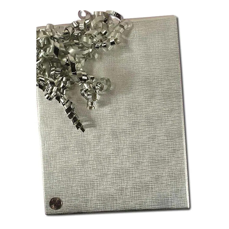 Silver Textured Embossed Metallic Wrapping Paper 30" x 833" Jumbo Roll