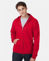 Hanes® Ecosmart Full Zip Mens Hooded Sweatshirt