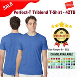 Hanes® Perfect-T Triblend Crew Neck Short Sleeve T-Shirt