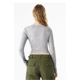 Bella + Canvas® Ladies Micro Ribbed Long Sleeve Baby T Shirt