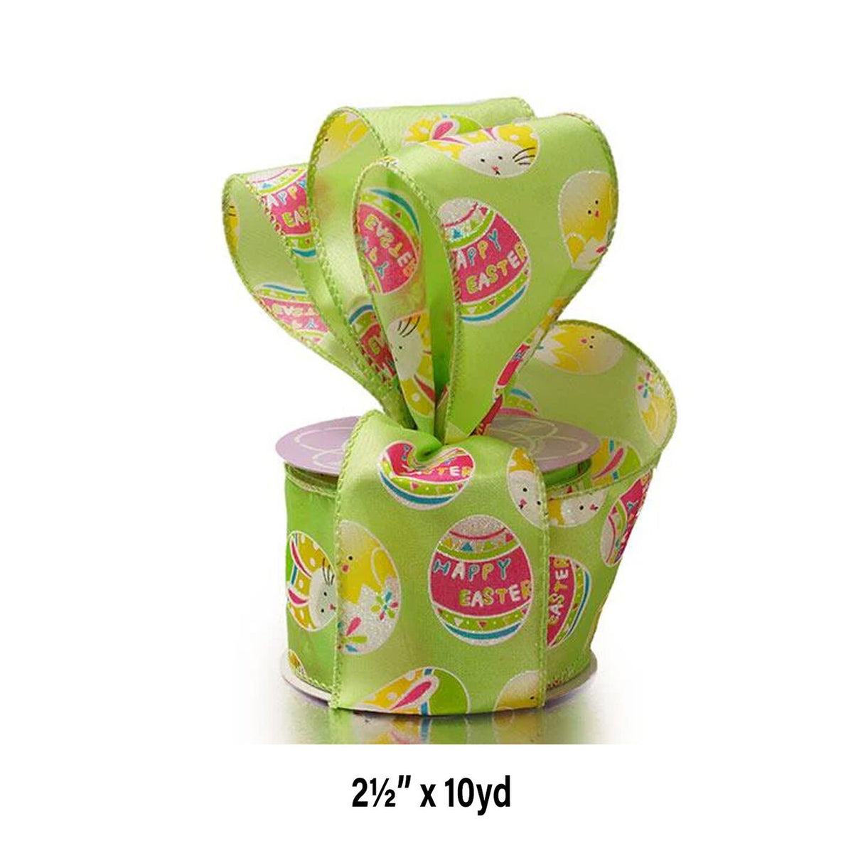 Decorated Easter Egg Ribbon 2.5" x 10 Yards