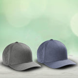 Port Authority® Flexfit Melange Unipanel Cap Structured Mid Profile Seamless Front Stretch Fit