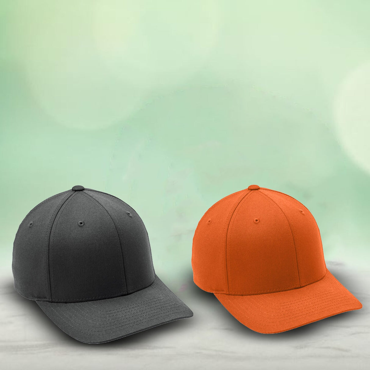 Port Authority® Flexfit® Cotton Twill Cap Structured Mid Profile Stretch Fit Silver Underbill