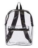 Clear PVC Backpack with Front Zip Pocket