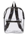 Clear PVC Backpack with Front Zip Pocket