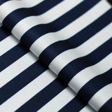 Lucky Stripes Polyester Spandex Fabric - Multi Stripe Print, 58/60" Width (1 Yard)