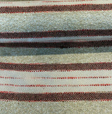 P Kaufmann Woven Path Jacquard Fabric - Cinnabar Red, Linen Background With Pink And Brown Hints, 54" Width (1 Yard)