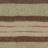 P Kaufmann Woven Path Jacquard Fabric - Cinnabar Red, Linen Background With Pink And Brown Hints, 54" Width (1 Yard)