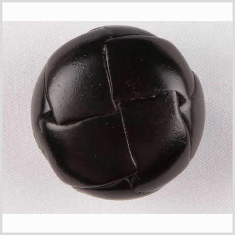 Black Leather Button - 36L/23mm