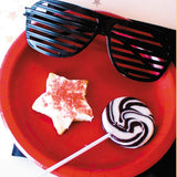 24 Count Vibrant Red Color Paper Dessert Plates for Birthday Wedding Party 7"