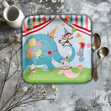 8 Ct.1st Birthday Circus Party Paper Dinner Plates Colorful Animal Themed Tableware 9.25 Inch