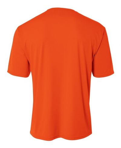 A4 NB3142 Micro Poly Interlock Fabric - Athletic Orange, 44+ UPF, Youth Crew (1 Unit)